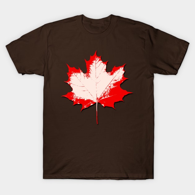 Maple Leaf Stamp light T-Shirt by Valkyrie's Designs